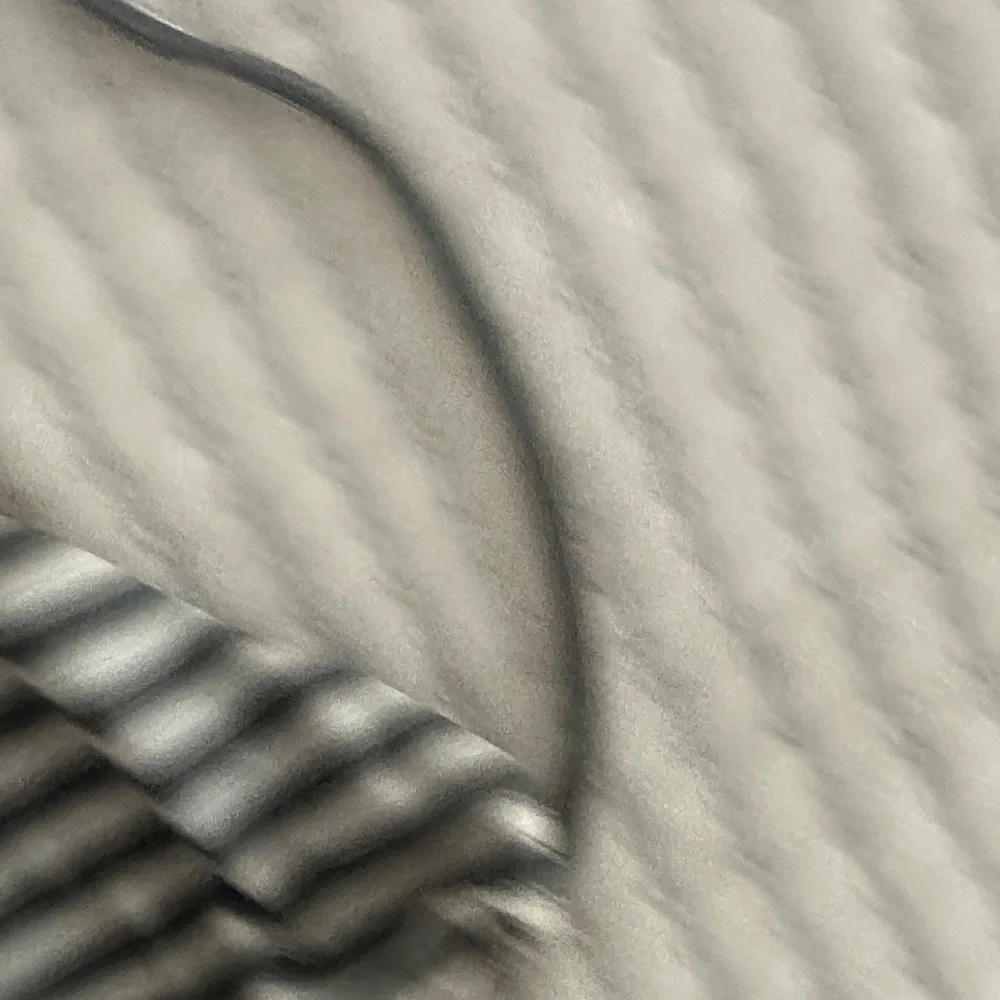 Acacia Striped Triangle Bikini Top in Gray and White - Picture 5 of 6